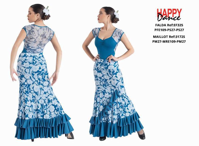 Happy dance. Faldas de Flamenco para Escenario y Ensayo. Ref. EF325PFE109PS27PS27